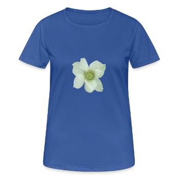 Flower de - Frauen T-Shirt atmungsaktiv - Royalblau - Vorne - AI Model Female 172 light (172cm)