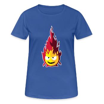 Feuer-Elementar - Frauen T-Shirt atmungsaktiv - Royalblau - Vorne - AI Model Female 172 light (172cm)