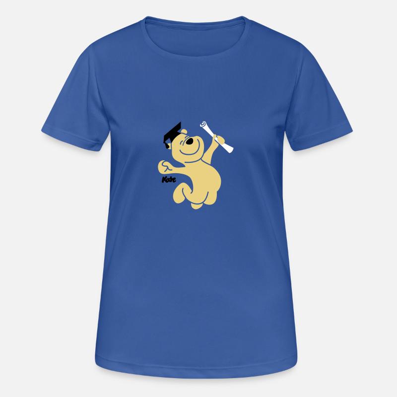 diploma bear (3f) - Women's Breathable T-Shirt - royal blue