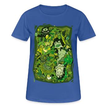 lsd_absinth - Women's Breathable T-Shirt - royal blue - Front - AI Model Female 172 light (172cm)