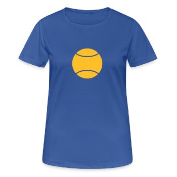 tennisball - Women's Breathable T-Shirt - royal blue - Front - AI Model Female 172 light (172cm)