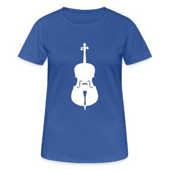 cello - Frauen T-Shirt atmungsaktiv - Royalblau - Vorne - AI Model Female 172 light (172cm)
