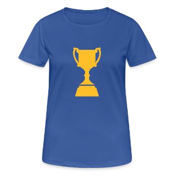 Pokal - Frauen T-Shirt atmungsaktiv - Royalblau - Vorne - AI Model Female 172 light (172cm)