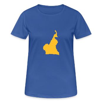 Cameroon - Women's Breathable T-Shirt - royal blue - Front - AI Model Female 172 light (172cm)