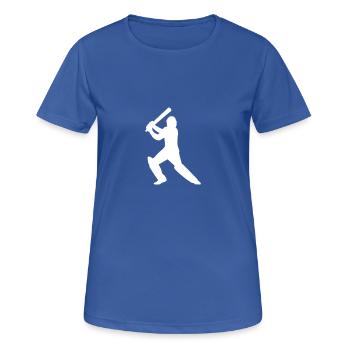 Cricket - Frauen T-Shirt atmungsaktiv - Royalblau - Vorne - AI Model Female 172 light (172cm)