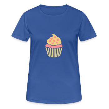 Cupcake - Frauen T-Shirt atmungsaktiv - Royalblau - Vorne - AI Model Female 172 light (172cm)