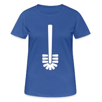 Toilet brush - Women's Breathable T-Shirt - royal blue - Front - AI Model Female 172 light (172cm)