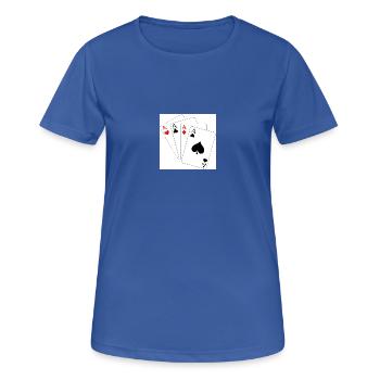 carré d as - T-shirt respirant Femme - bleu royal - Devant - AI Model Female 172 light (172cm)