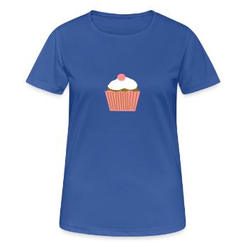 Cupcake - T-shirt respirant Femme - bleu royal - Devant - AI Model Female 172 light (172cm)