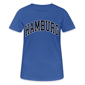 Hambourg - T-shirt respirant Femme - bleu royal - Devant - AI Model Female 172 light (172cm)