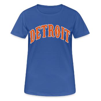 Detroit - T-shirt respirant Femme - bleu royal - Devant - AI Model Female 172 light (172cm)