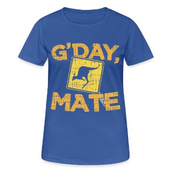 Gday Mate - Australia Kangaroo Australien - Women's Breathable T-Shirt - royal blue - Front - AI Model Female 172 light (172cm)