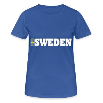 SUÈDE - T-shirt respirant Femme - bleu royal - Devant - AI Model Female 172 light (172cm)