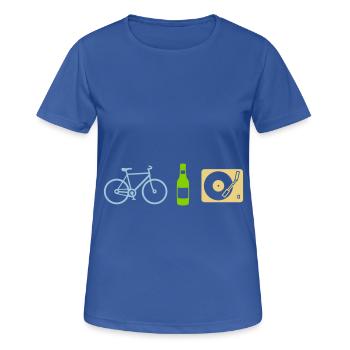 3 symbols - Women's Breathable T-Shirt - royal blue - Front - AI Model Female 172 light (172cm)
