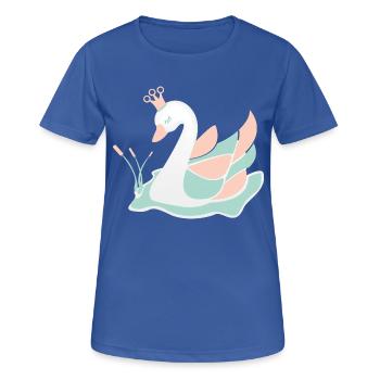 schwan_baby_pastell - Frauen T-Shirt atmungsaktiv - Royalblau - Vorne - AI Model Female 172 light (172cm)