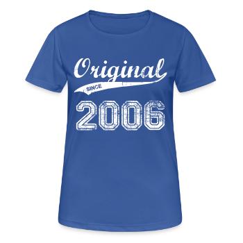 2006 - Frauen T-Shirt atmungsaktiv - Royalblau - Vorne - AI Model Female 172 light (172cm)