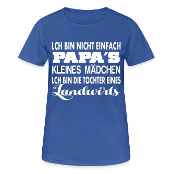 landwirtkleines maedchen - Frauen T-Shirt atmungsaktiv - Royalblau - Vorne - AI Model Female 172 light (172cm)