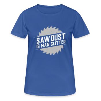 Les sciure sont les paillettes de cadeau de l’homme - T-shirt respirant Femme - bleu royal - Devant - AI Model Female 172 light (172cm)