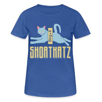 Short Katz - Women's Breathable T-Shirt - royal blue - Front - AI Model Female 172 light (172cm)