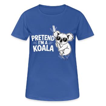 Faire semblant d’être un koala - T-shirt respirant Femme - bleu royal - Devant - AI Model Female 172 light (172cm)