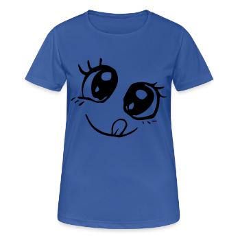 Eyes - Women's Breathable T-Shirt - royal blue - Front - AI Model Female 172 light (172cm)