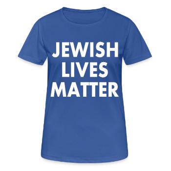 JEWISH LIVES MATTER - Women's Breathable T-Shirt - royal blue - Front - AI Model Female 172 light (172cm)