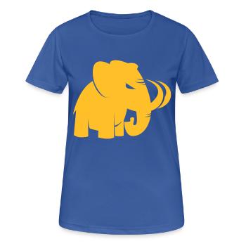 Böses Mammut - Frauen T-Shirt atmungsaktiv - Royalblau - Vorne - AI Model Female 172 light (172cm)