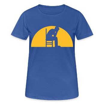Sun depression man - Women's Breathable T-Shirt - royal blue - Front - AI Model Female 172 light (172cm)
