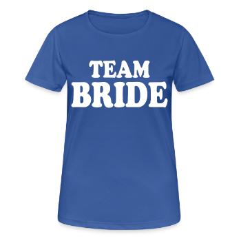 Team bride - Frauen T-Shirt atmungsaktiv - Royalblau - Vorne - AI Model Female 172 light (172cm)