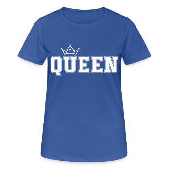 reine - T-shirt respirant Femme - bleu royal - Devant - AI Model Female 172 light (172cm)