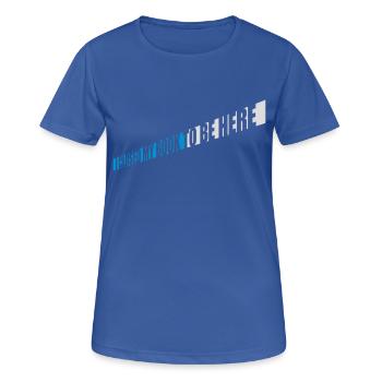 I closed my book - Women's Breathable T-Shirt - royal blue - Front - AI Model Female 172 light (172cm)