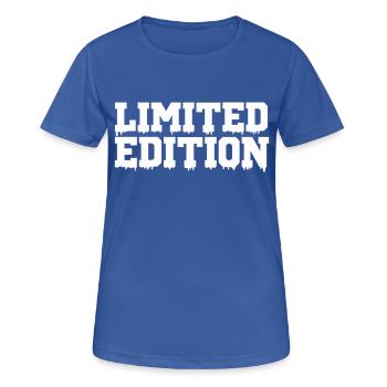 Édition limitée - T-shirt respirant Femme - bleu royal - Devant - AI Model Female 172 light (172cm)