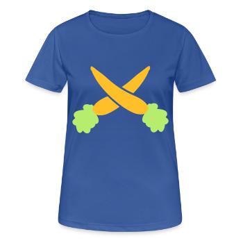 carotte - T-shirt respirant Femme - bleu royal - Devant - AI Model Female 172 light (172cm)
