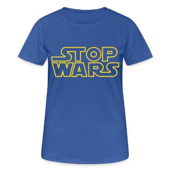stop wars starlight outline - Frauen T-Shirt atmungsaktiv - Royalblau - Vorne - AI Model Female 172 light (172cm)
