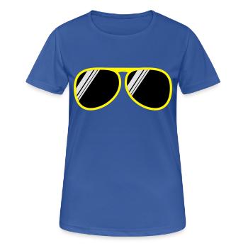 brille - Women's Breathable T-Shirt - royal blue - Front - AI Model Female 172 light (172cm)