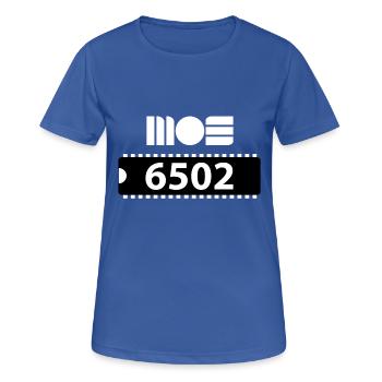 MOS 6502 CPU Nerd - Frauen T-Shirt atmungsaktiv - Royalblau - Vorne - AI Model Female 172 light (172cm)