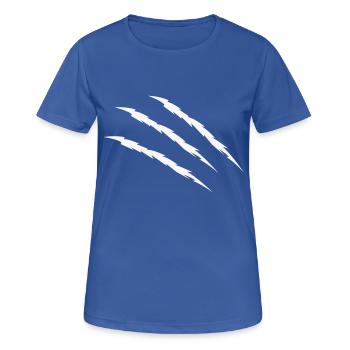 krallen - Frauen T-Shirt atmungsaktiv - Royalblau - Vorne - AI Model Female 172 light (172cm)
