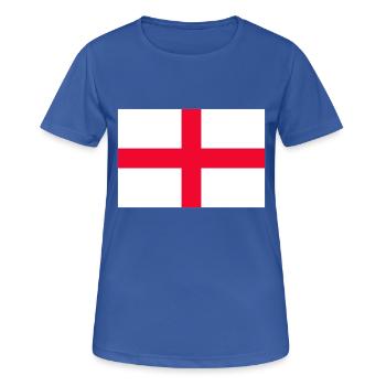 England - Frauen T-Shirt atmungsaktiv - Royalblau - Vorne - AI Model Female 172 light (172cm)