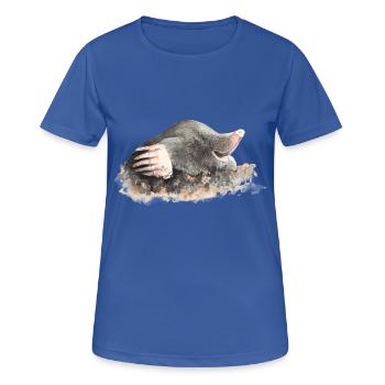 Maulwurf - Frauen T-Shirt atmungsaktiv - Royalblau - Vorne - AI Model Female 172 light (172cm)