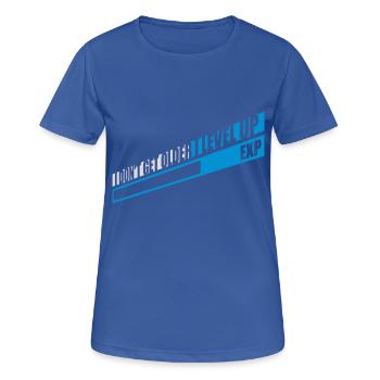 Vieillir - T-shirt respirant Femme - bleu royal - Devant - AI Model Female 172 light (172cm)