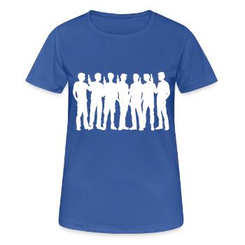 Party Group Silhouette - Women's Breathable T-Shirt - royal blue - Front - AI Model Female 172 light (172cm)