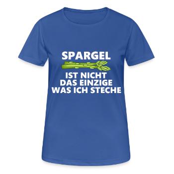 Lustiges Shirt für Spargelstecher - Frauen T-Shirt atmungsaktiv - Royalblau - Vorne - AI Model Female 172 light (172cm)
