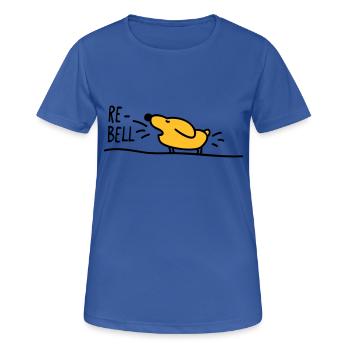 Rebell - Women's Breathable T-Shirt - royal blue - Front - AI Model Female 172 light (172cm)