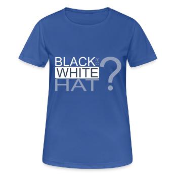 Black or White hat? - T-shirt respirant Femme - bleu royal - Devant - AI Model Female 172 light (172cm)