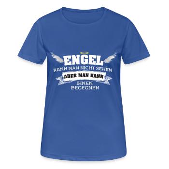 Engel - Frauen T-Shirt atmungsaktiv - Royalblau - Vorne - AI Model Female 172 light (172cm)