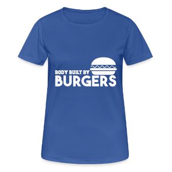 Burger - Frauen T-Shirt atmungsaktiv - Royalblau - Vorne - AI Model Female 172 light (172cm)