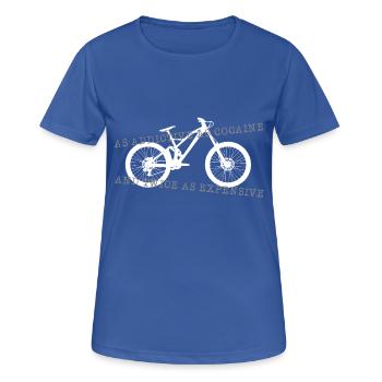 Downhill addictive - T-shirt respirant Femme - bleu royal - Devant - AI Model Female 172 light (172cm)