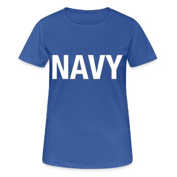 NAVY - Women's Breathable T-Shirt - royal blue - Front - AI Model Female 172 light (172cm)