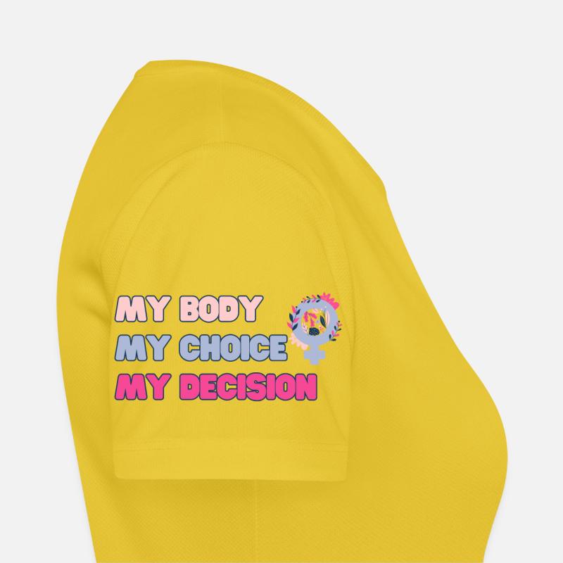 Mon corps, mon choix (Rose) T-shirt respirant Femme