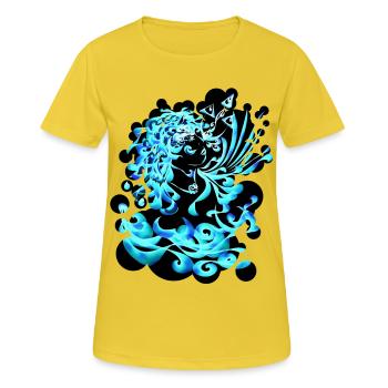 Aquarius Element Water cutout - Women's Breathable T-Shirt - sunshine - Front - AI Model Female 172 dark (172cm)
